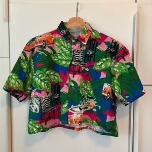 Vintage Cropped Hawaiian shirt
